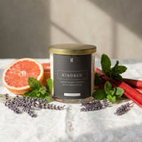 Grace'd Kindred candle for home fragrance, featuring a stylish design perfect for adding ambiance to any room.
