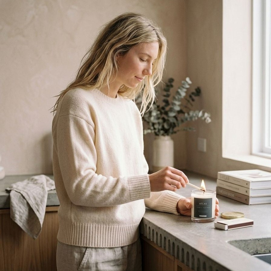 Mini Lake Life soy wax candle by graced, featuring a cozy home fragrance with a serene lake-inspired design and natural wax finish.