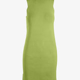 Graceful sleeveless ribbed knit midi dress by Graced, featuring a fitted waist and midi length, perfect for stylish everyday wear.