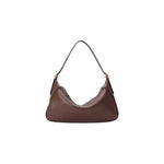 Melie Bianco Nicolette Espresso shoulder bag with sleek design, featuring a structured shape and shoulder strap for stylish carrying.