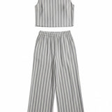 Z Supply The Scout Striped Top, a casual summer basic with blue and white stripes, short sleeves, and a relaxed fit.