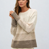 Gradation Color Block Sweater