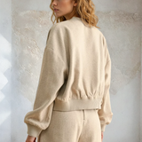 Herringbone Bomber Jacket