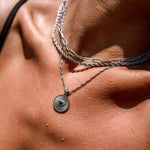 Silver Haven Necklace by ALCO featuring a delicate chain and minimalist pendant, perfect for everyday jewelry accessories.
