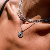 Silver Haven Necklace by ALCO featuring a delicate chain and minimalist pendant, perfect for everyday jewelry accessories.