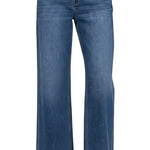 Vervet high rise wide-leg jeans, stylish pants with a relaxed fit, featuring a classic denim wash and high waist design.