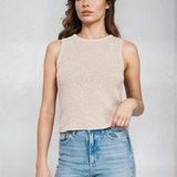 High Neck Knit Tank Top