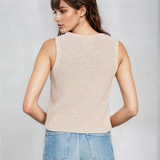 High Neck Knit Tank Top