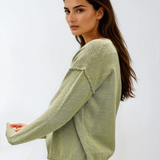 Inside Out Pullover Sweater Sage