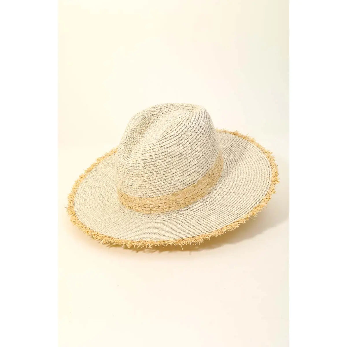 Straw Braided Hat Ivory