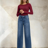High Rise Trouser Wide Leg Jeans