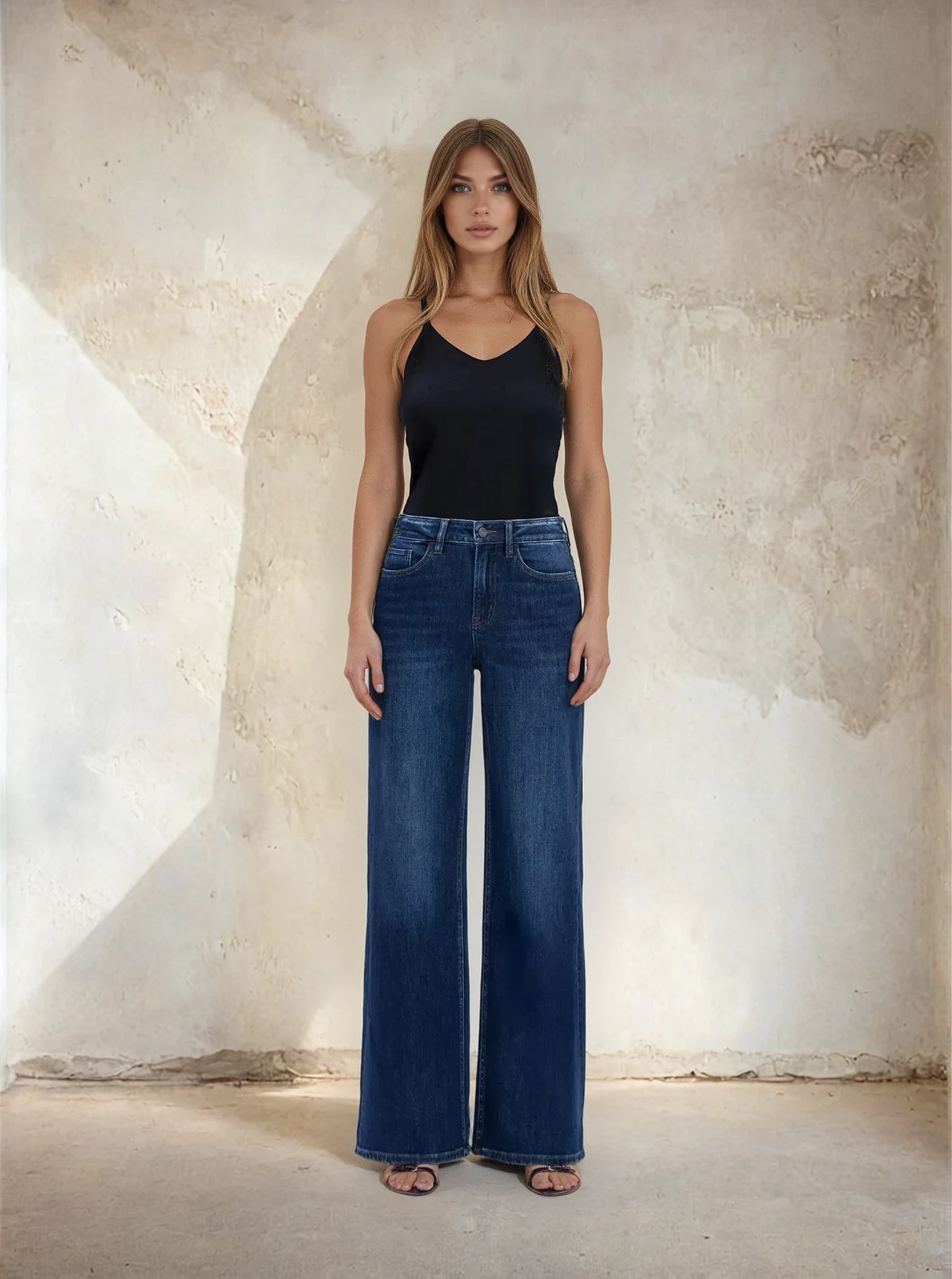 Super High Rise Wide Leg Jeans