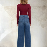 High Rise Trouser Wide Leg Jeans