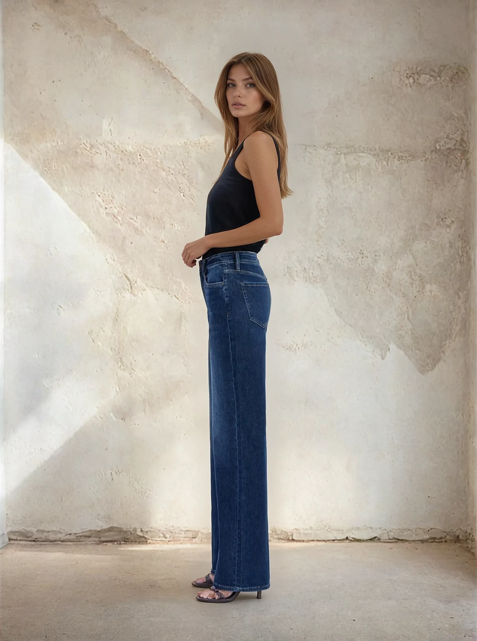 Super High Rise Wide Leg Jeans