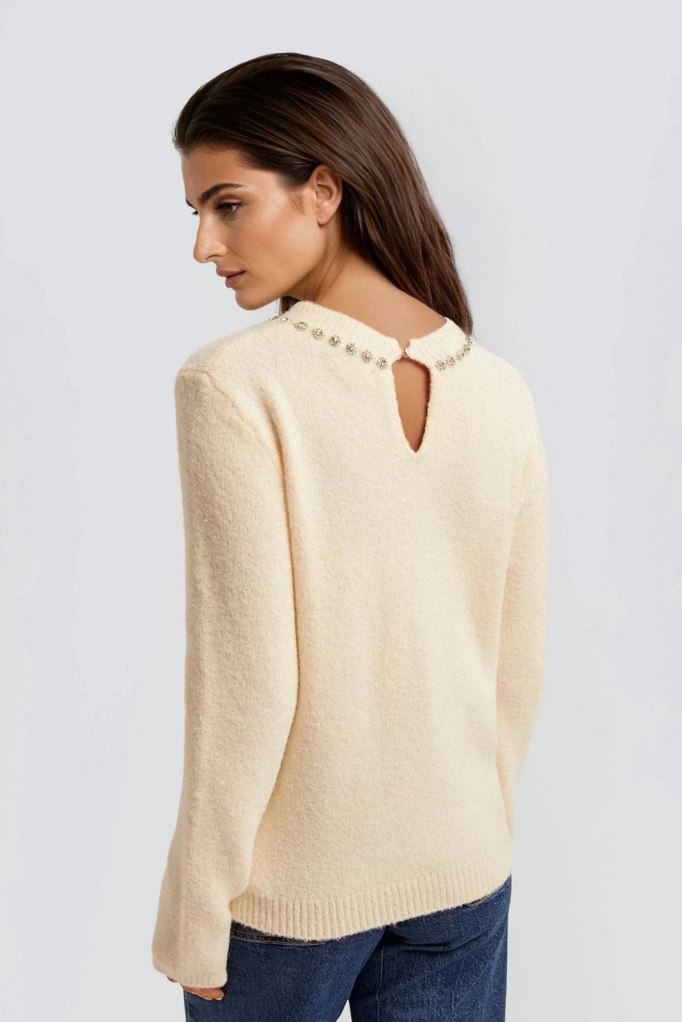 Jewel Neck Sweater