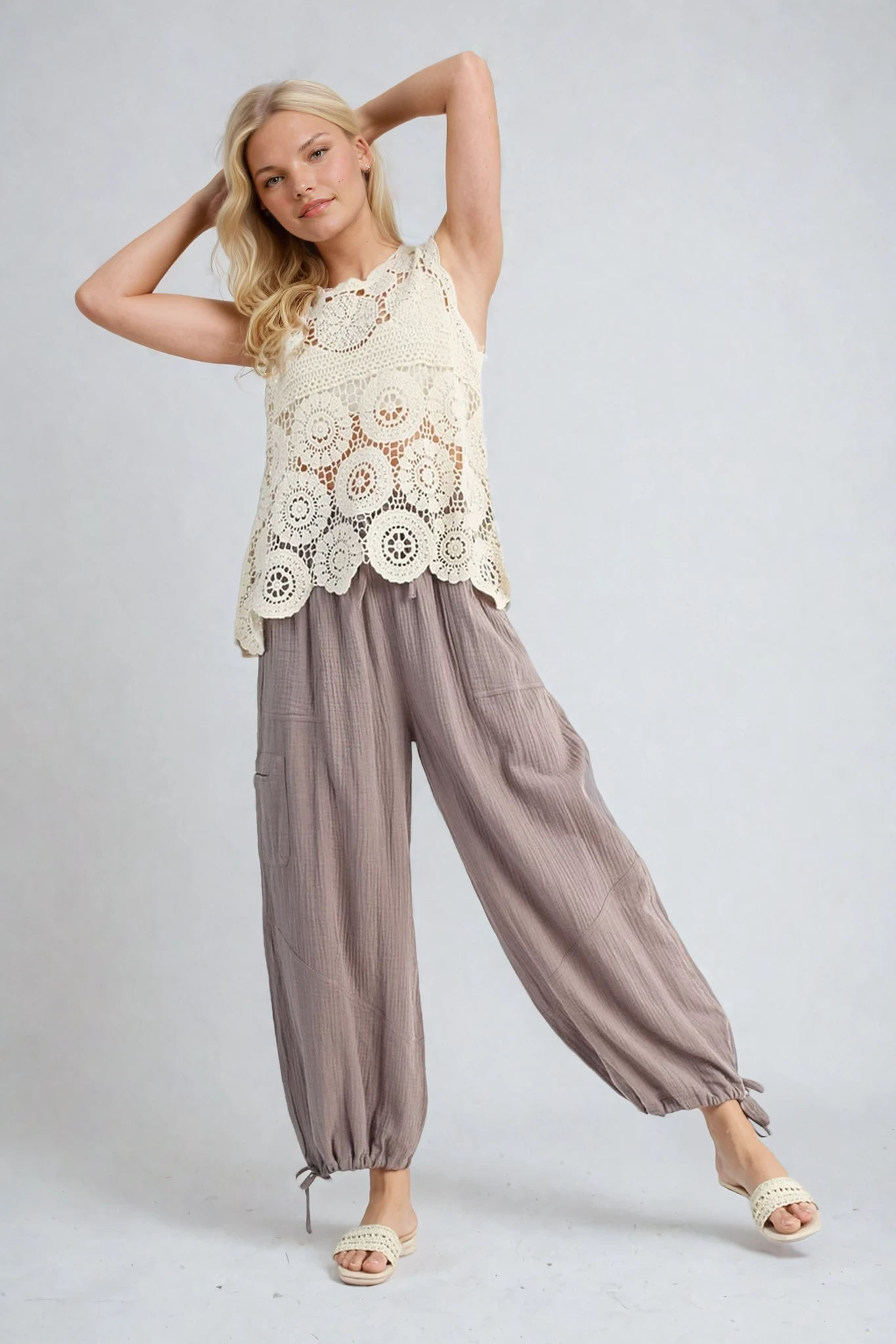 Jogger Harem Drawstring Pants
