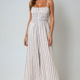 Linen Stripe Jumpsuit