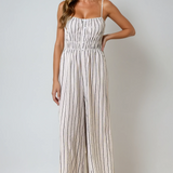 Linen Stripe Jumpsuit