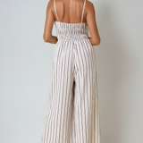 Linen Stripe Jumpsuit