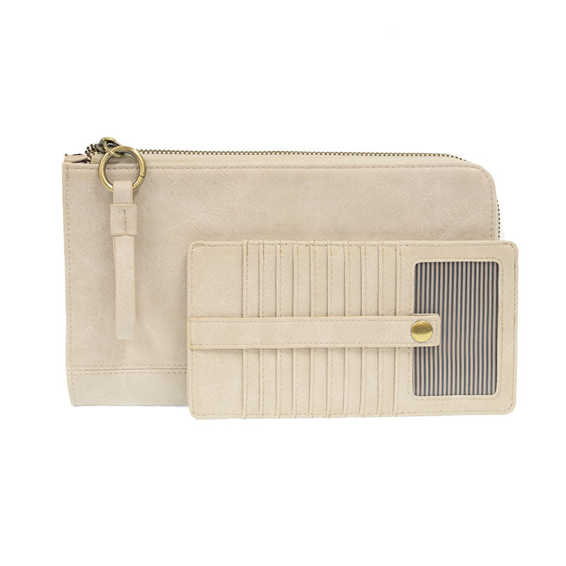 Karina Convertible Wristlet/Wallet Linen