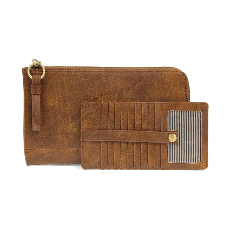 Karina Convertible Wristlet/Wallet Pecan