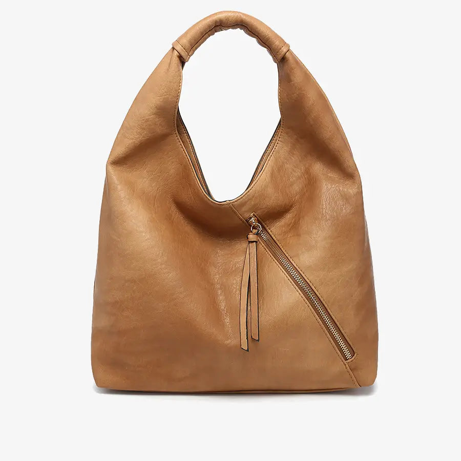Kat Distressed Hobo Bag