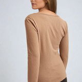 Lace Trim Long Sleeve Top