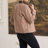 Leather Accent Barn Jacket