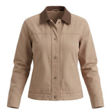 Leather Accent Barn Jacket