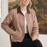Leather Accent Barn Jacket