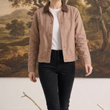 Leather Accent Barn Jacket