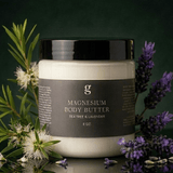 Graced magnesium body butter in an 8 oz jar, nourishing bath and body moisturizer with magnesium for soft, hydrated skin.