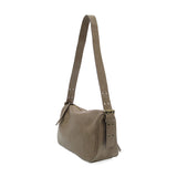 Morgan Buckle Shoulder Bag Taupe Grey