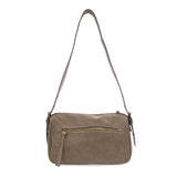 Morgan Buckle Shoulder Bag Taupe Grey