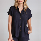 Crinkled Button Down Shirt
