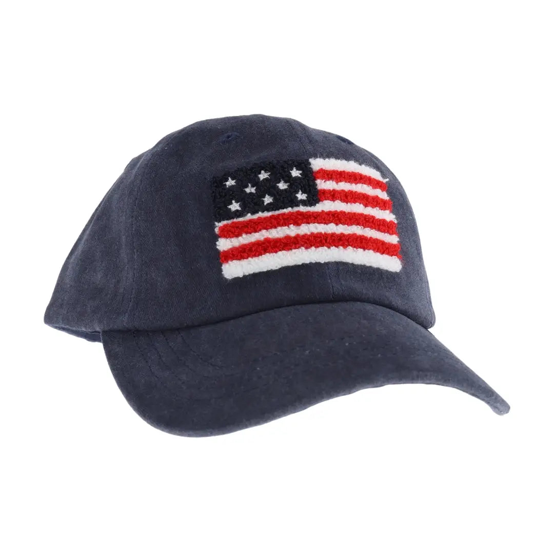 USA Flag Patch Cap Navy