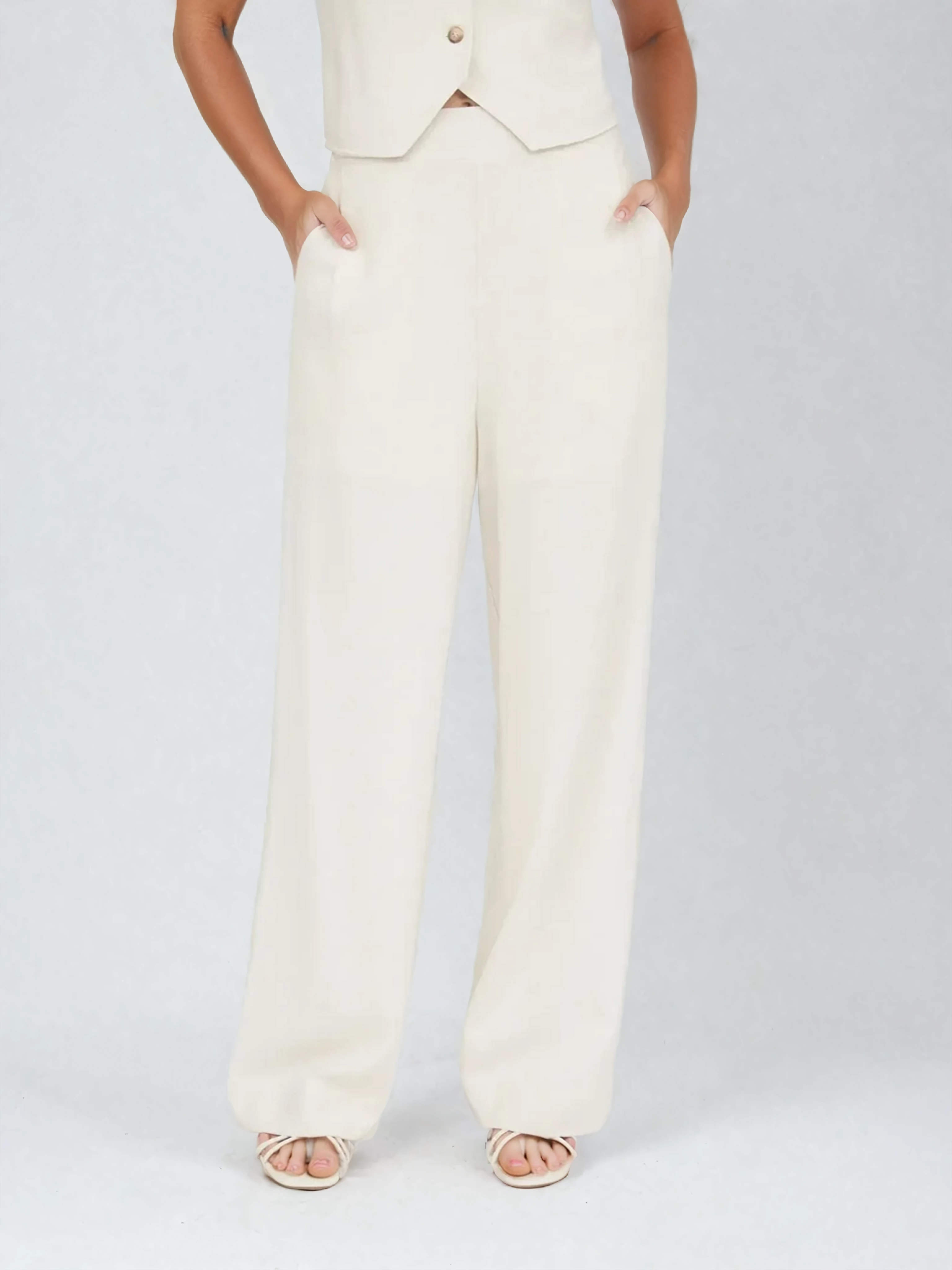Linen Wide Leg Pants