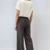 Tencel Wide Leg Pants Charcoal