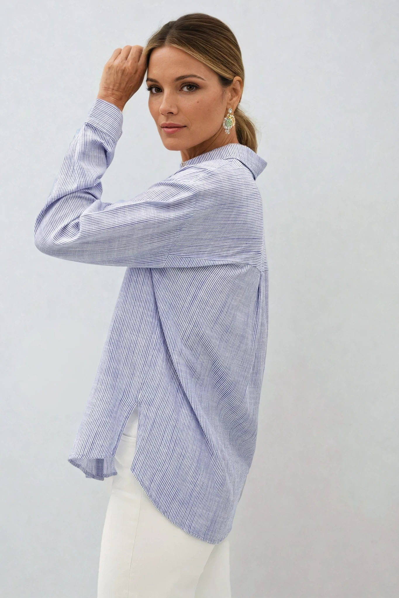 Pinstripe Button Down Shirt