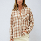 Plaid Flannel Long Sleeve Button Up