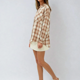 Plaid Flannel Long Sleeve Button Up