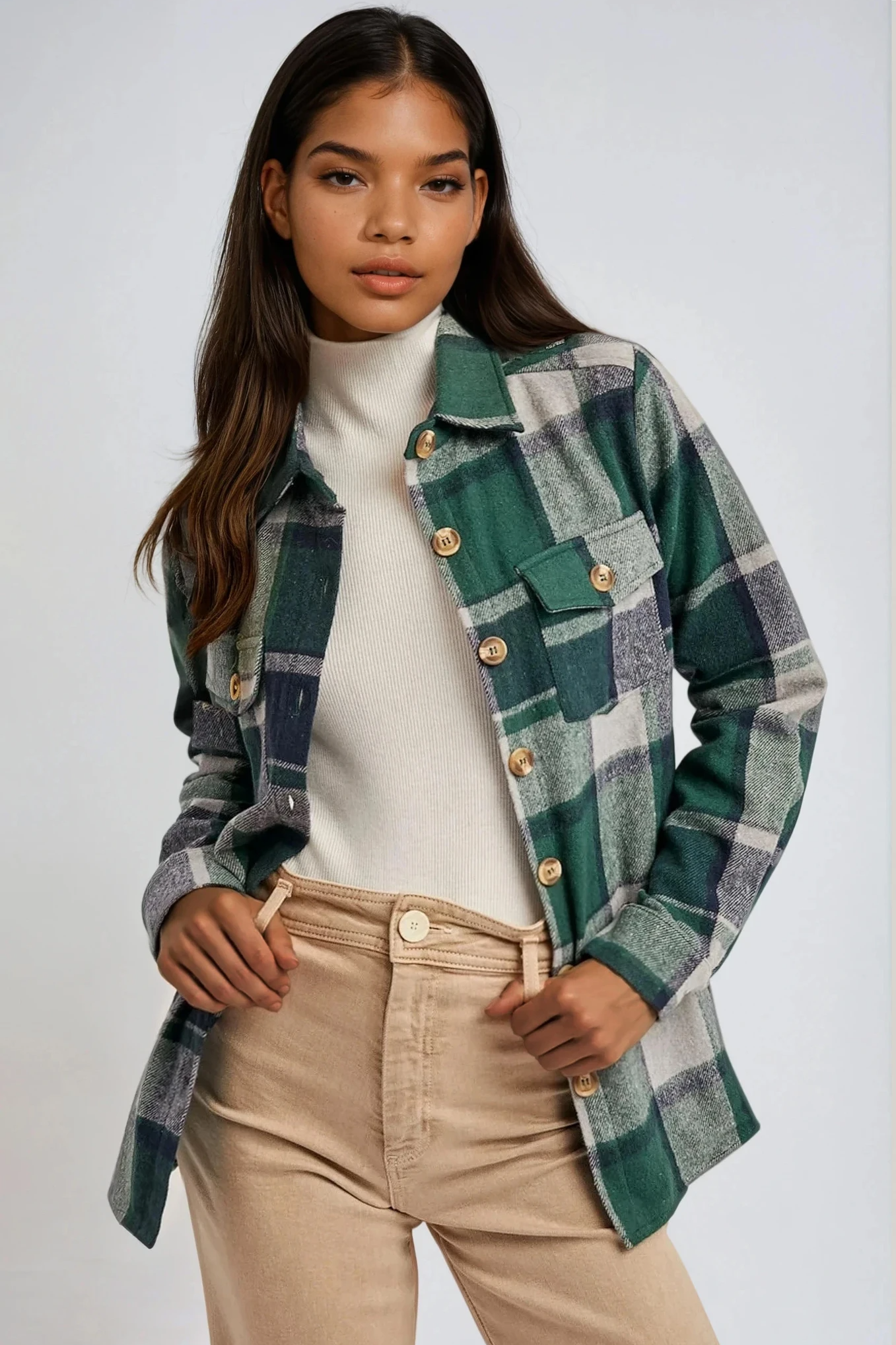 Flannel Plaid Shacket