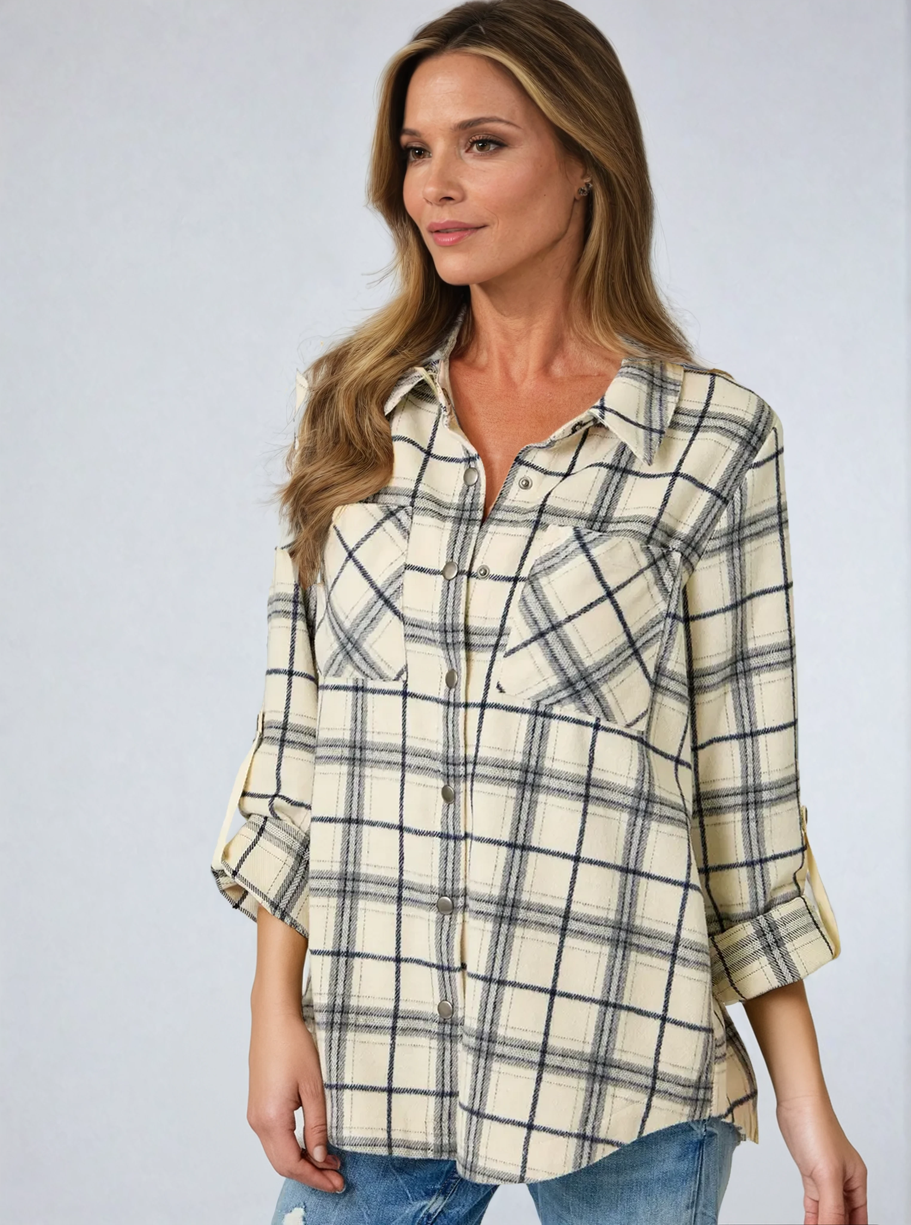 Plaid Shirt Jacket
