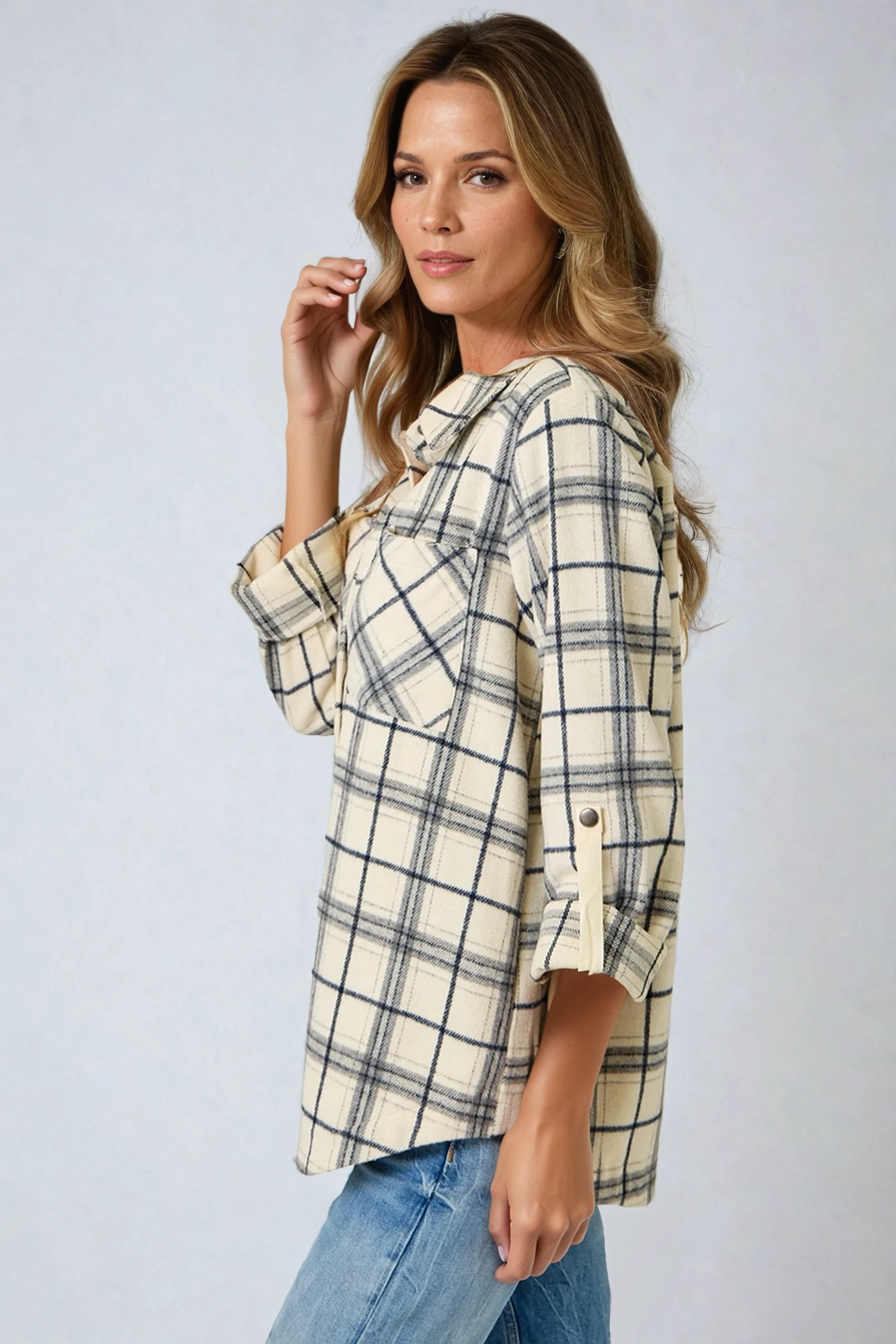 Plaid Shirt Jacket