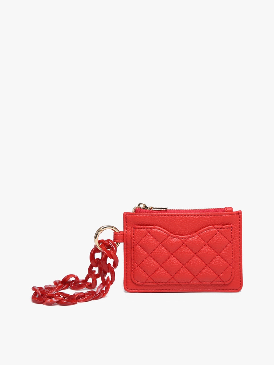 Rhodes Quilted Wallet Red
