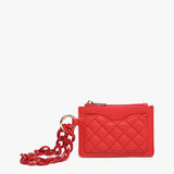 Rhodes Quilted Wallet Red