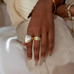 Gold Renewal Ring by ALCO, stylish jewelry accessory featuring a sleek band design for elegant wear.