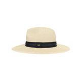 Ribbon and Leather Hat Natural