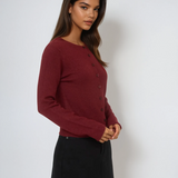 Round Neck Button Down Cardigan