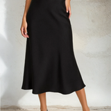 Satin Midi Skirt